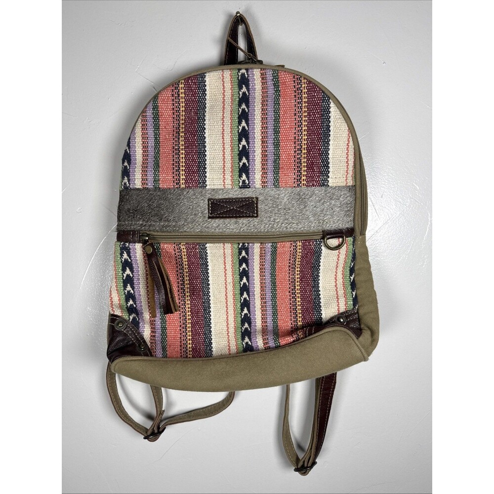 Myra Backpack Stripes Southwest Aztec Travel Book